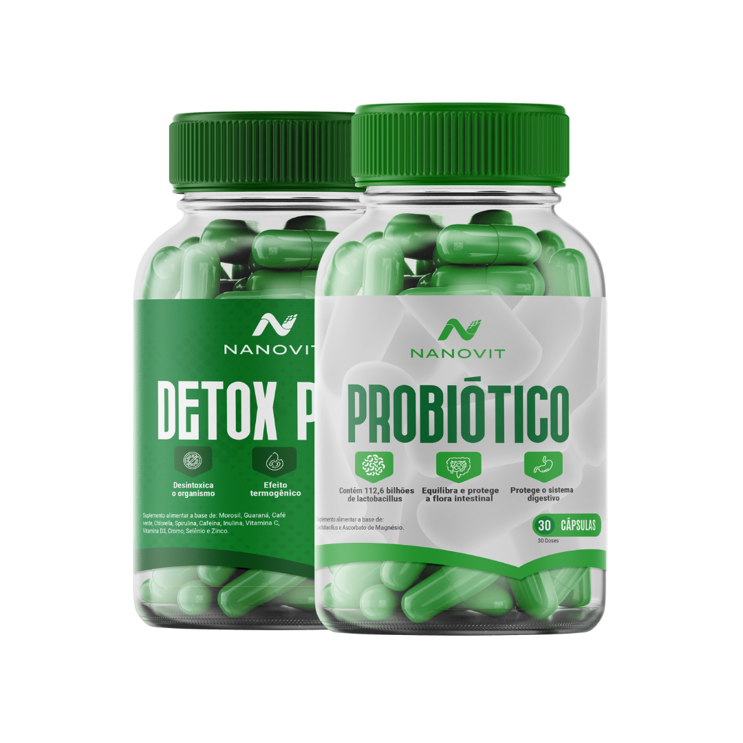 Combo Emagrecimento Saudável: Detox Plus + Probiótico