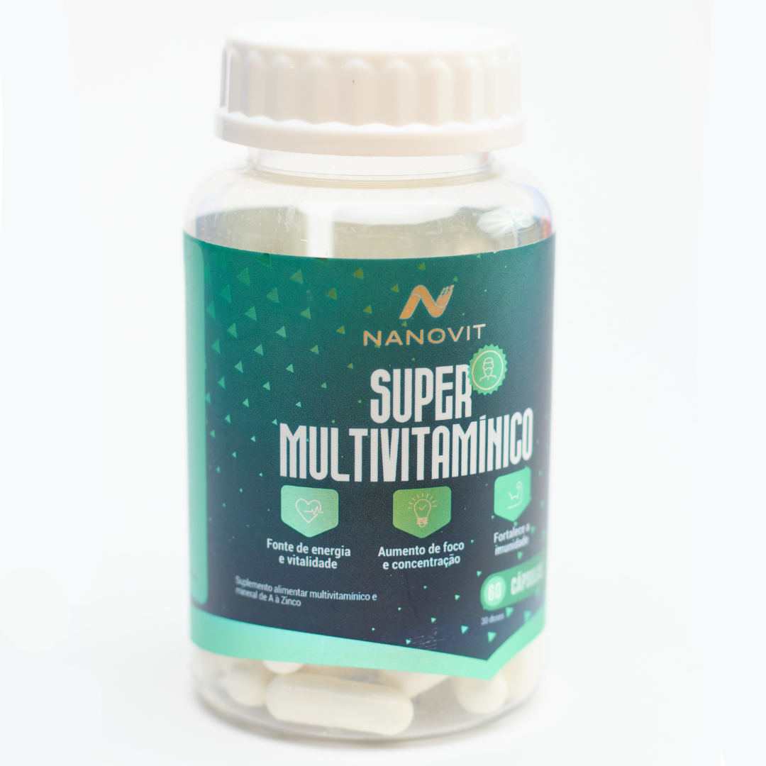 Kit 6 Nanovit Super Multivitamínico A-Z Man – 180 dias de tratamento