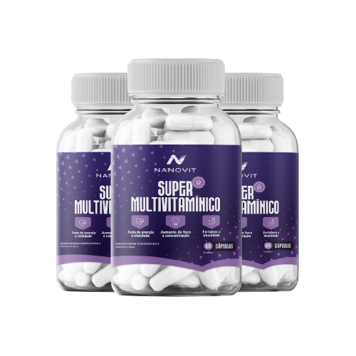 Kit 3 Nanovit Super Multivitamínico A-Z Woman – 90 dias de tratamento