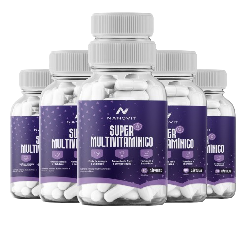 Kit 6 Nanovit Super Multivitamínico A-Z Woman – 180 dias de tratamento